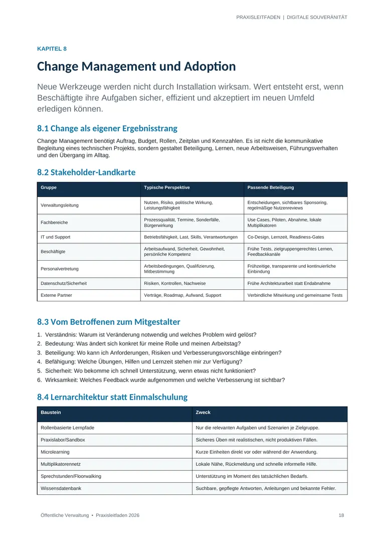 Leseprobe zu Change Management und Adoption